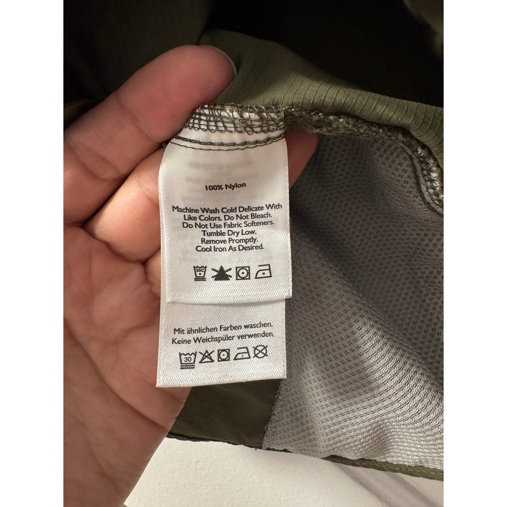 Eddie Bauer Travex Womens XL Olive Green Short Sleeve Hiking Button Up Shirt - Picture 4 of 4